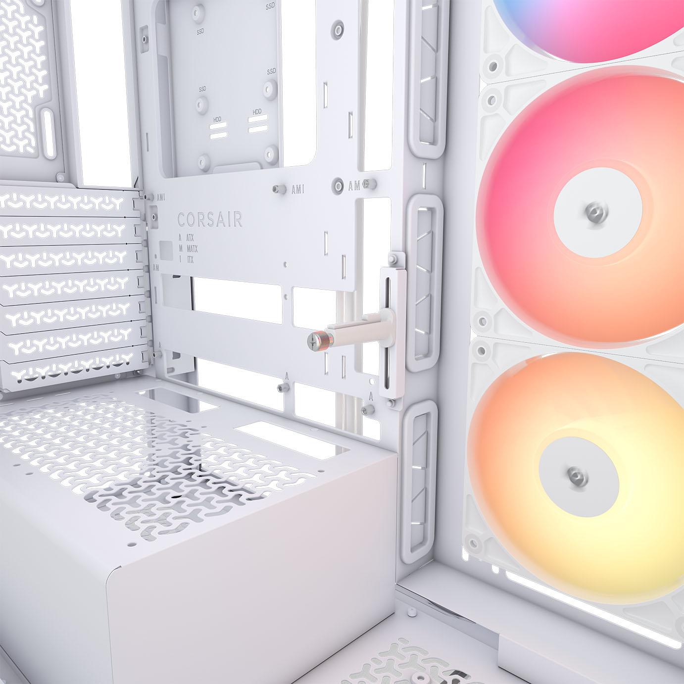 Corsair - Caixa E-ATX Corsair 3500X RSR ARGB Branca Vidro Temperado