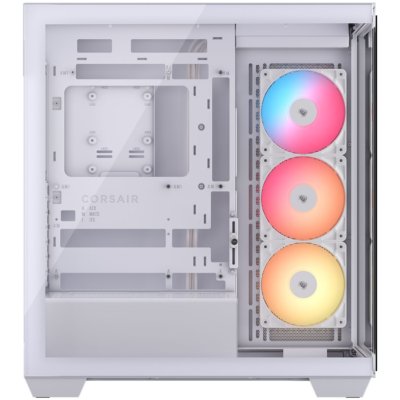 Corsair - Caixa E-ATX Corsair 3500X RSR ARGB Branca Vidro Temperado