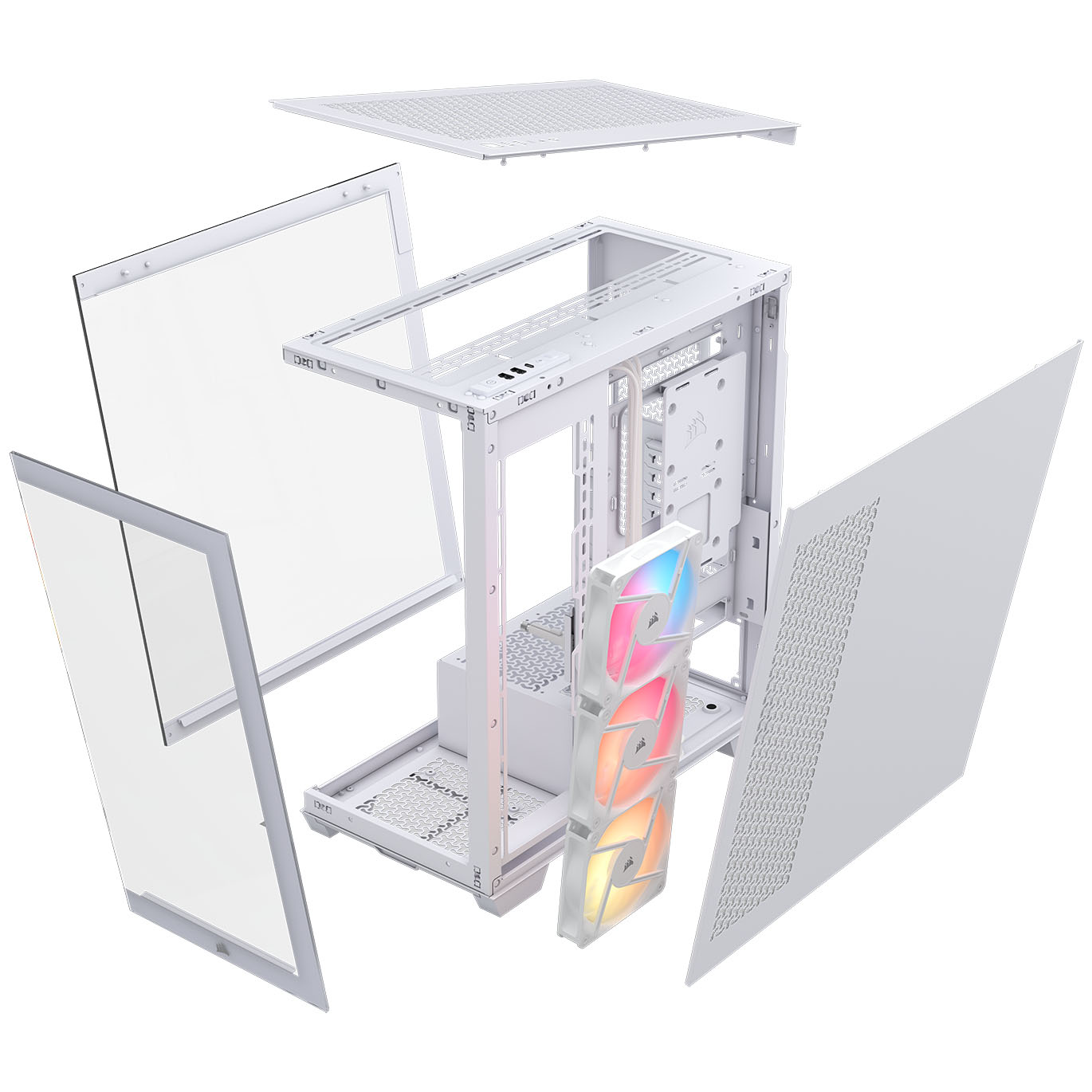 Corsair - Caixa E-ATX Corsair 3500X RSR ARGB Branca Vidro Temperado