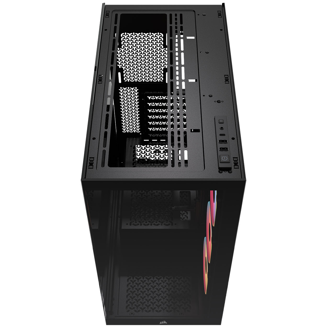Corsair - Caixa E-ATX Corsair 3500X LXR Link RGB Preto Vidro Temperado