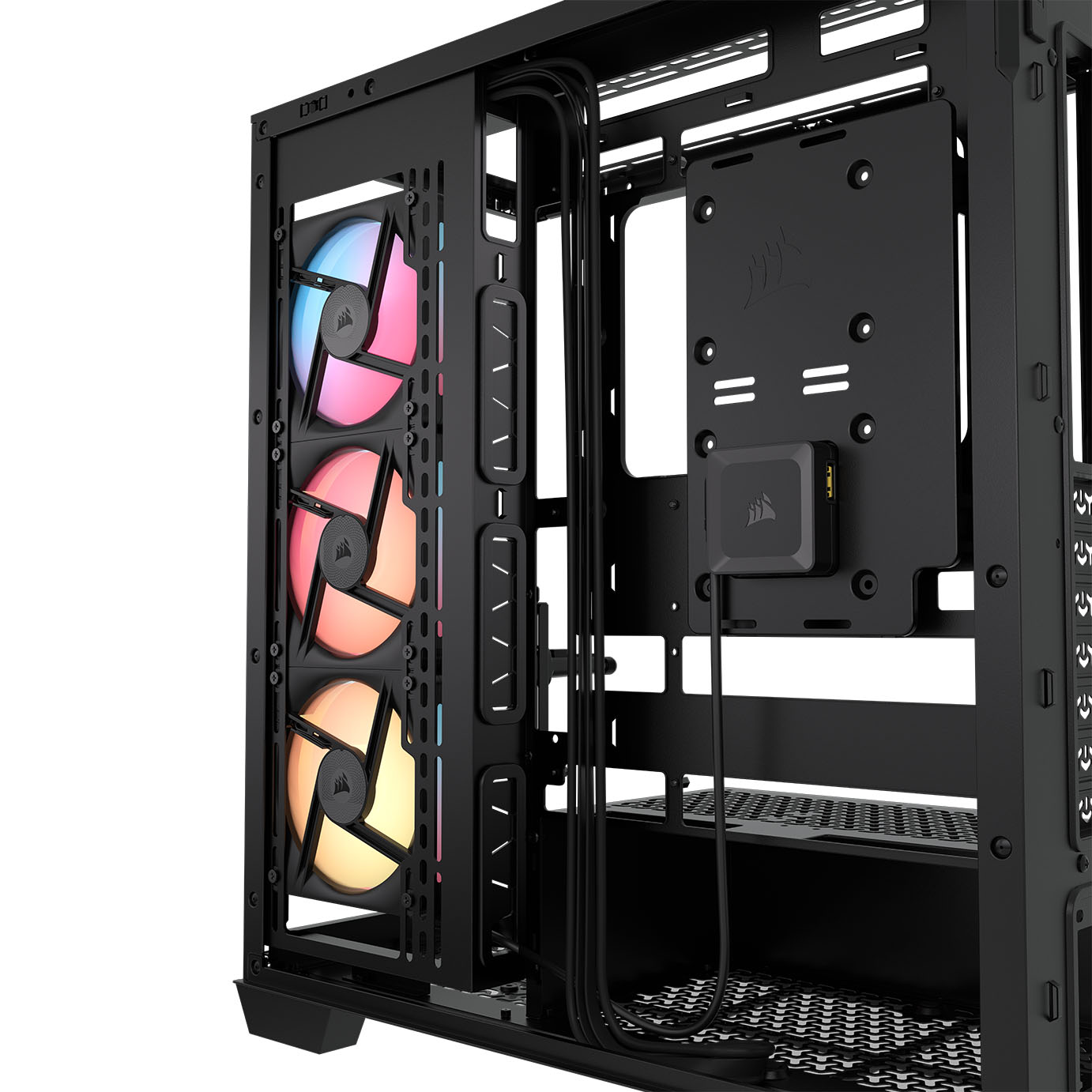 Corsair - Caixa E-ATX Corsair 3500X LXR Link RGB Preto Vidro Temperado