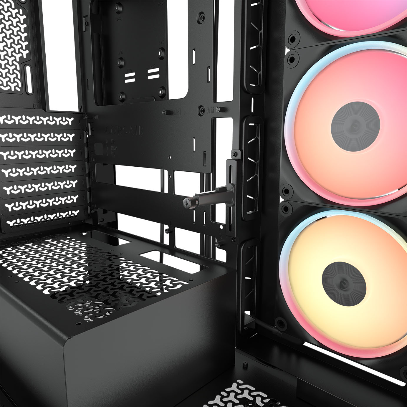 Corsair - Caixa E-ATX Corsair 3500X LXR Link RGB Preto Vidro Temperado