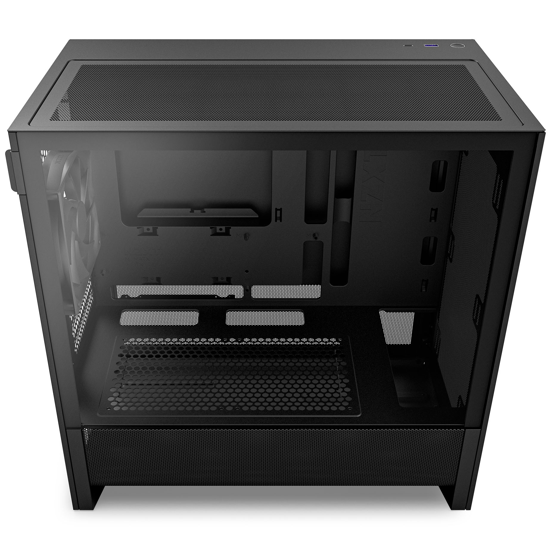 NZXT - Caixa Micro-ATX NZXT H3 Flow Preta Vidro Temperado