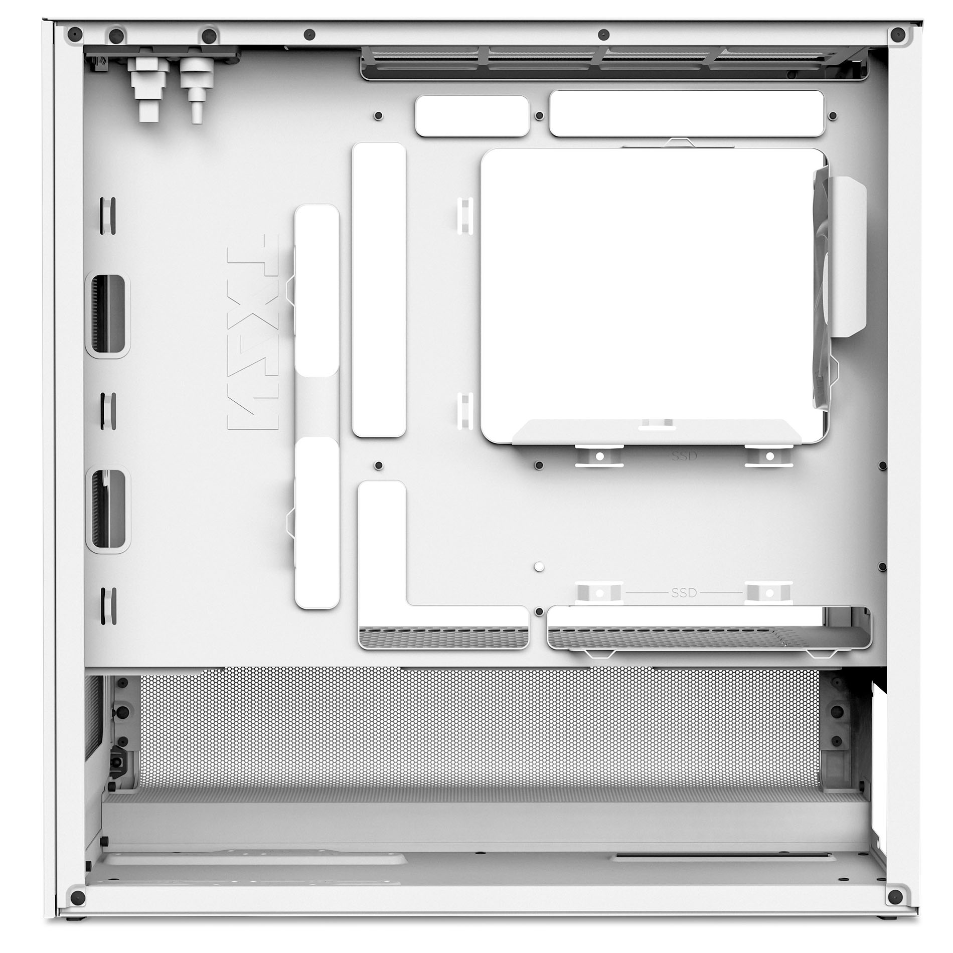 NZXT - Caixa Micro-ATX NZXT H3 Flow Branca Vidro Temperado