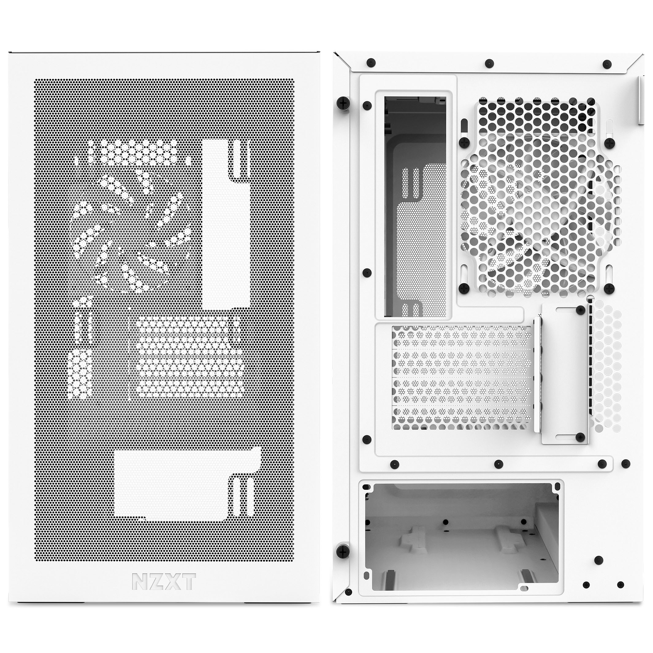NZXT - Caixa Micro-ATX NZXT H3 Flow Branca Vidro Temperado