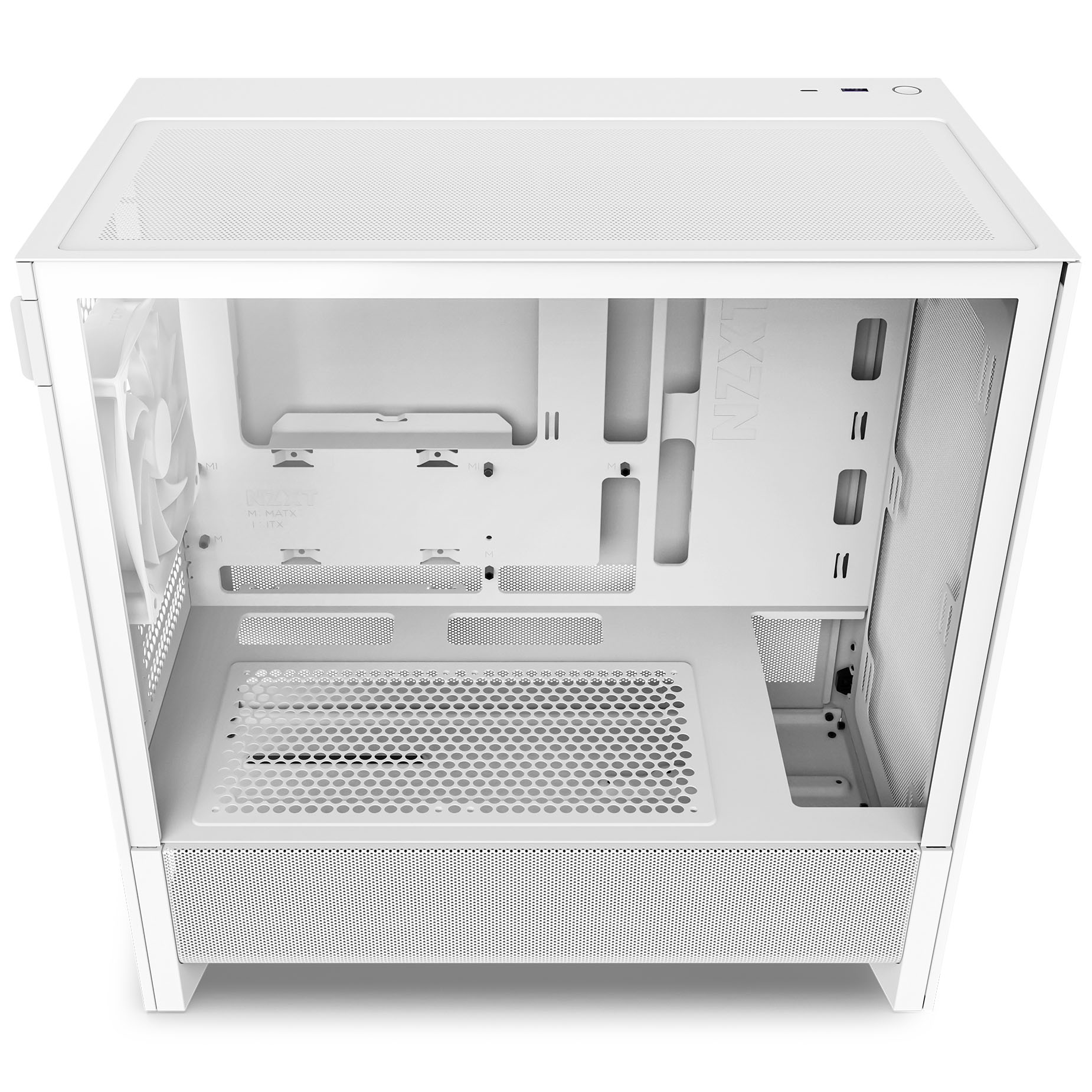 NZXT - Caixa Micro-ATX NZXT H3 Flow Branca Vidro Temperado