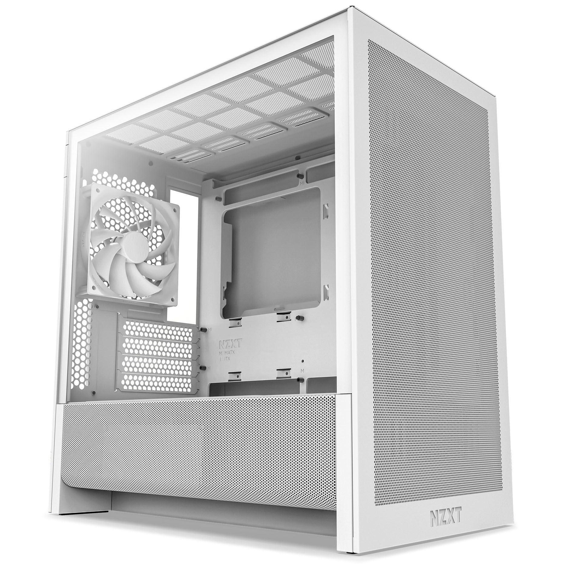Picture of Picture of Caixa Micro-ATX NZXT H3 Flow Branca Vidro Temperado