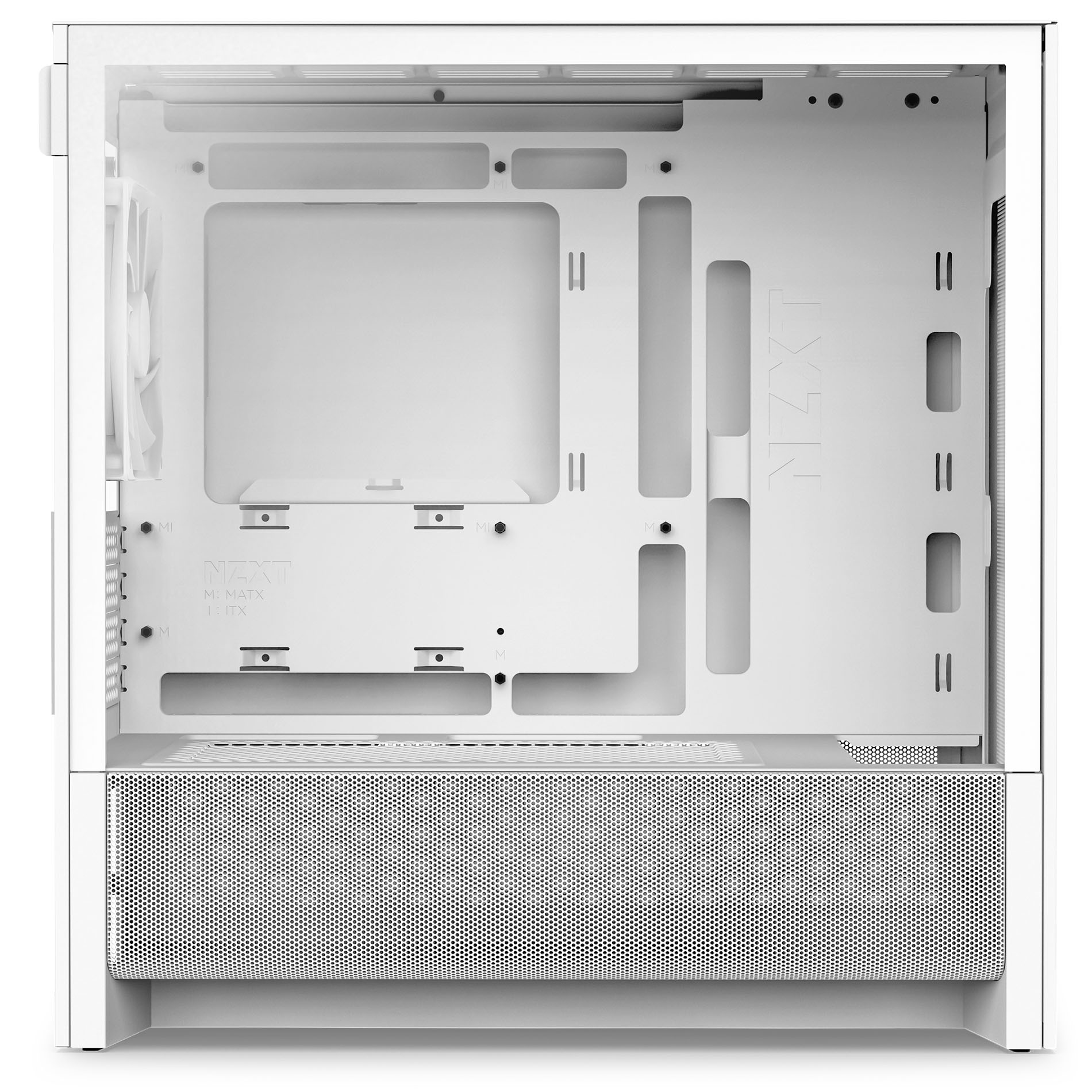 NZXT - Caixa Micro-ATX NZXT H3 Flow Branca Vidro Temperado