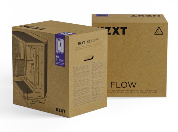 NZXT - Caixa ATX NZXT H6 Flow Preta Vidro Temperado