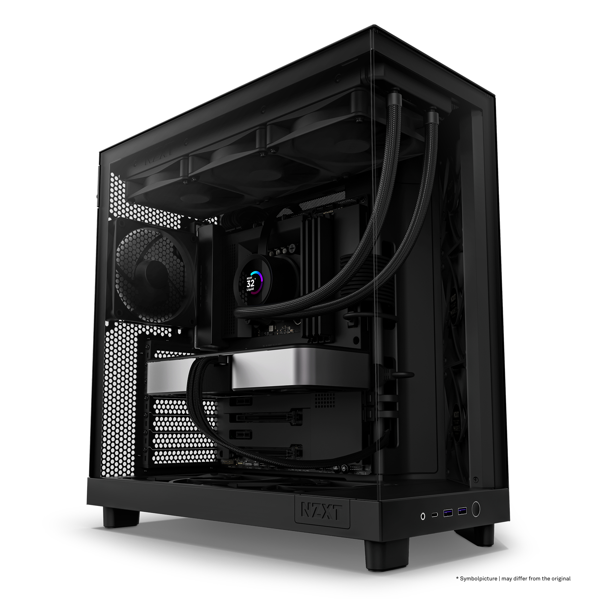 NZXT - Caixa ATX NZXT H6 Flow Preta Vidro Temperado