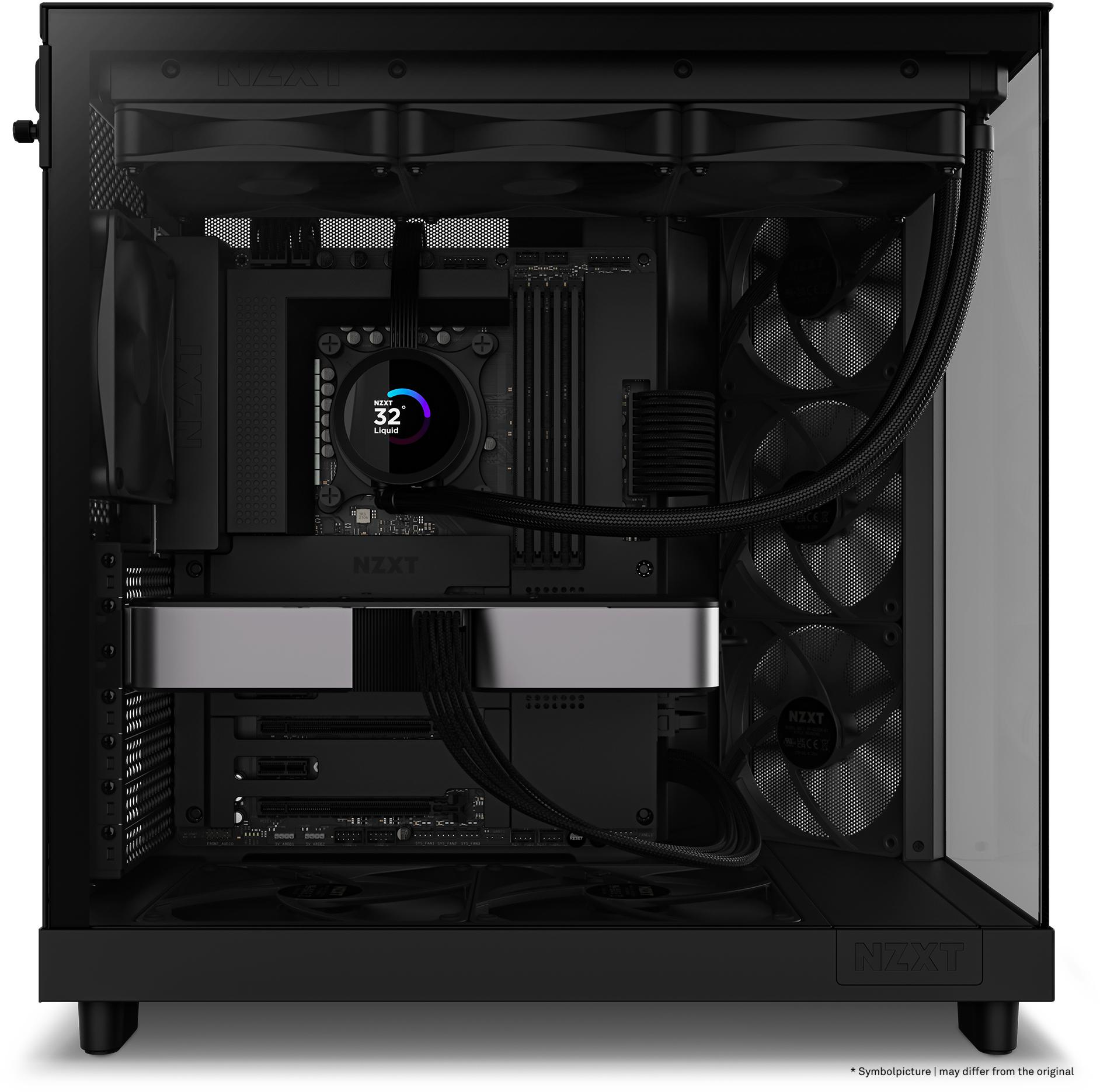 NZXT - Caixa ATX NZXT H6 Flow Preta Vidro Temperado
