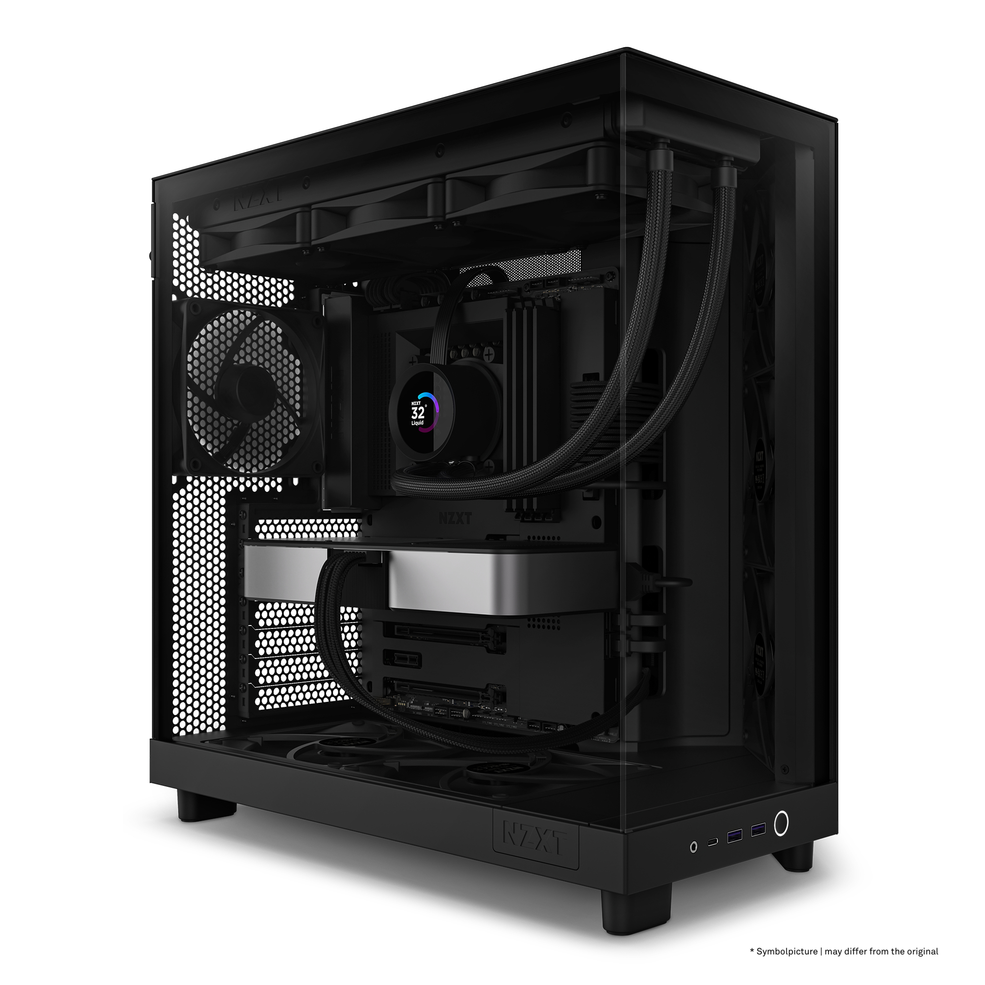 NZXT - Caixa ATX NZXT H6 Flow Preta Vidro Temperado