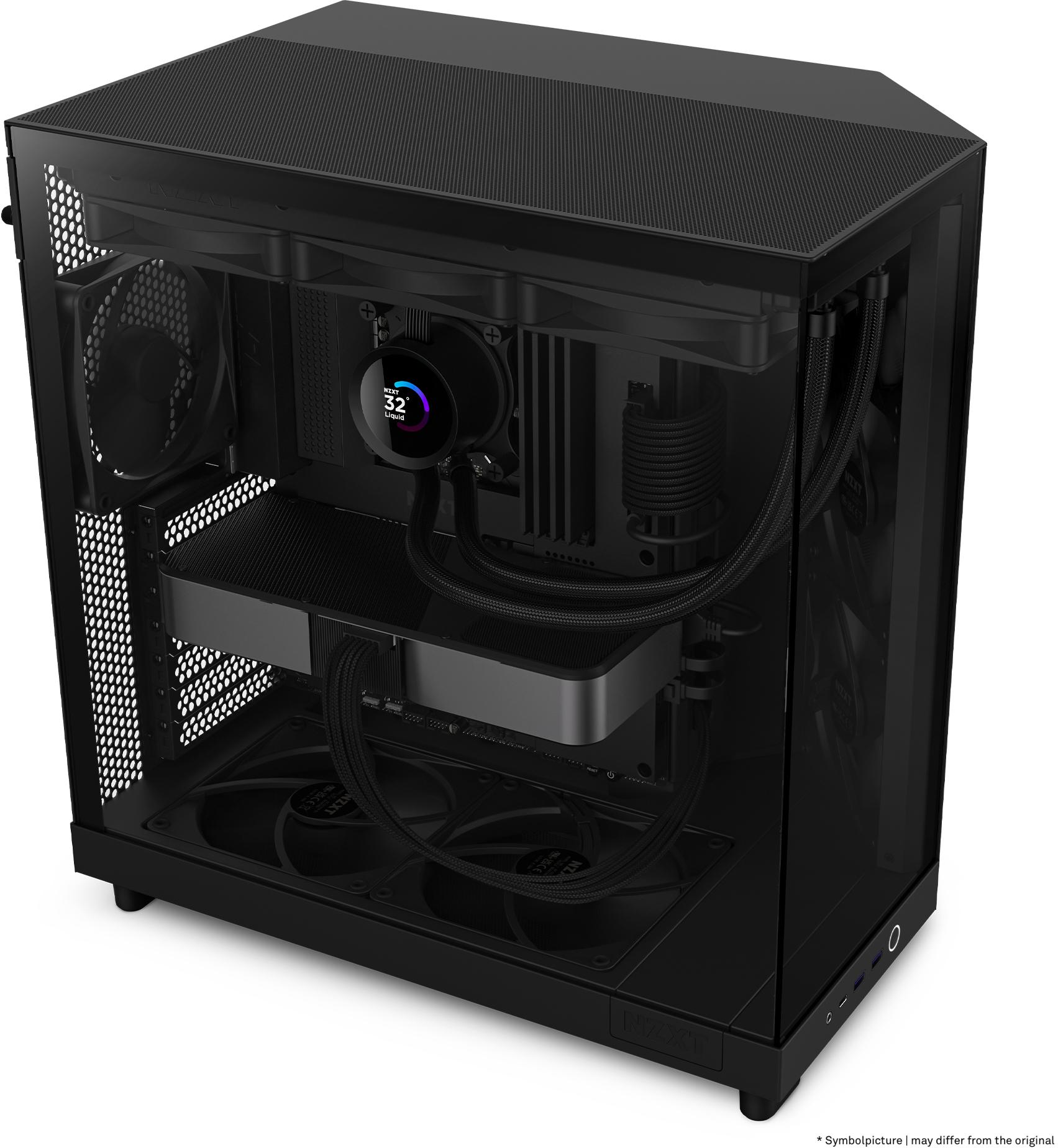 NZXT - Caixa ATX NZXT H6 Flow Preta Vidro Temperado