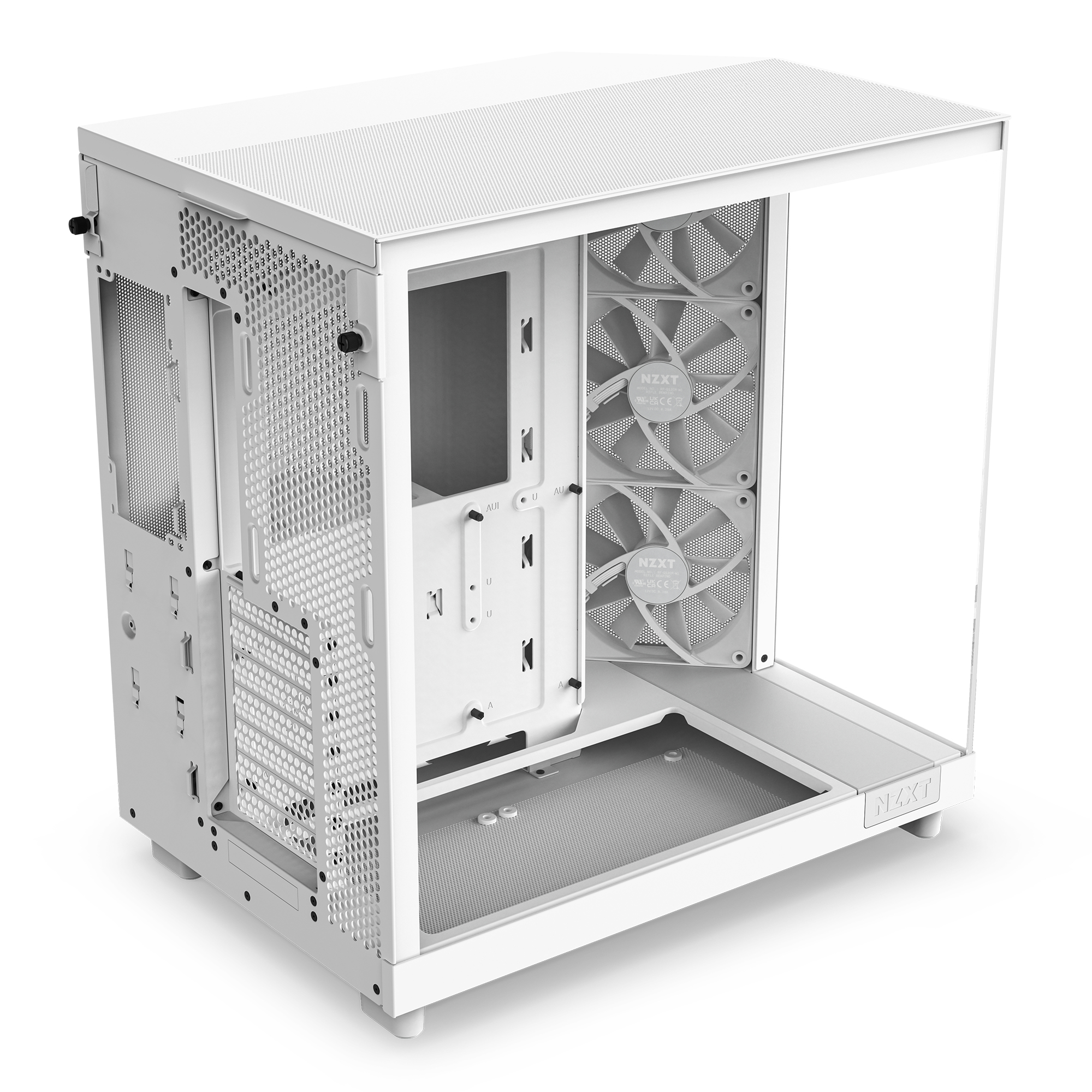 NZXT - Caixa ATX NZXT H6 Flow Branca Vidro Temperado