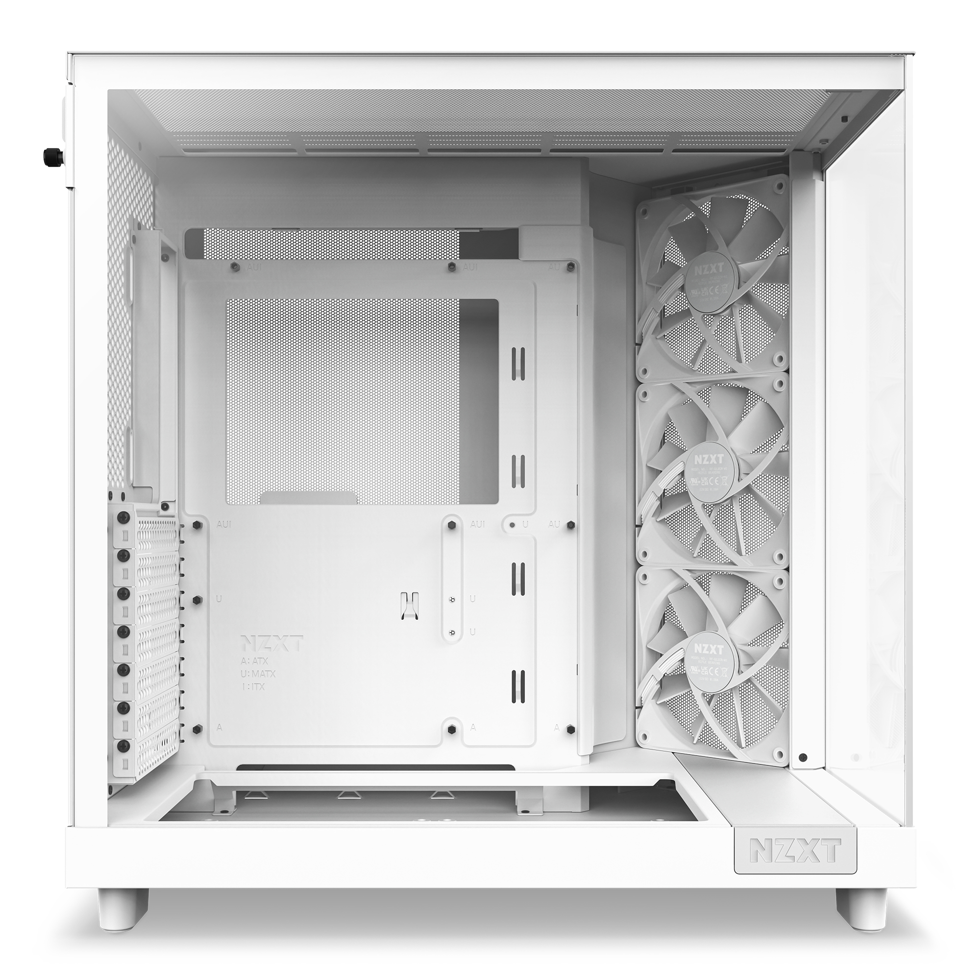 NZXT - Caixa ATX NZXT H6 Flow Branca Vidro Temperado