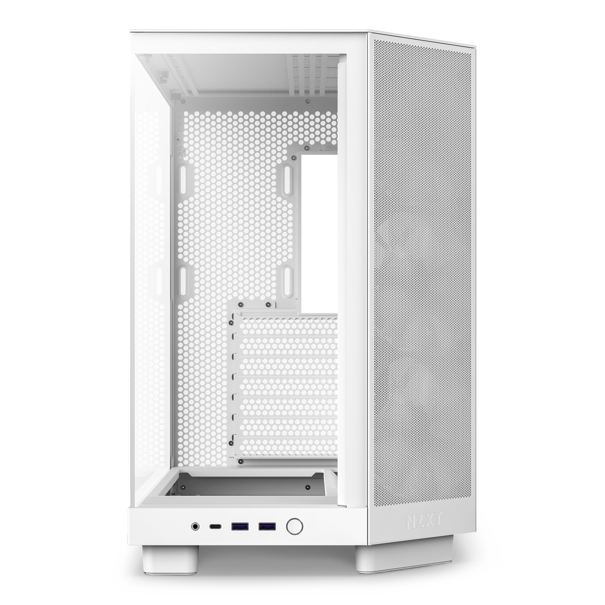 NZXT - Caixa ATX NZXT H6 Flow RGB Branca Vidro Temperado