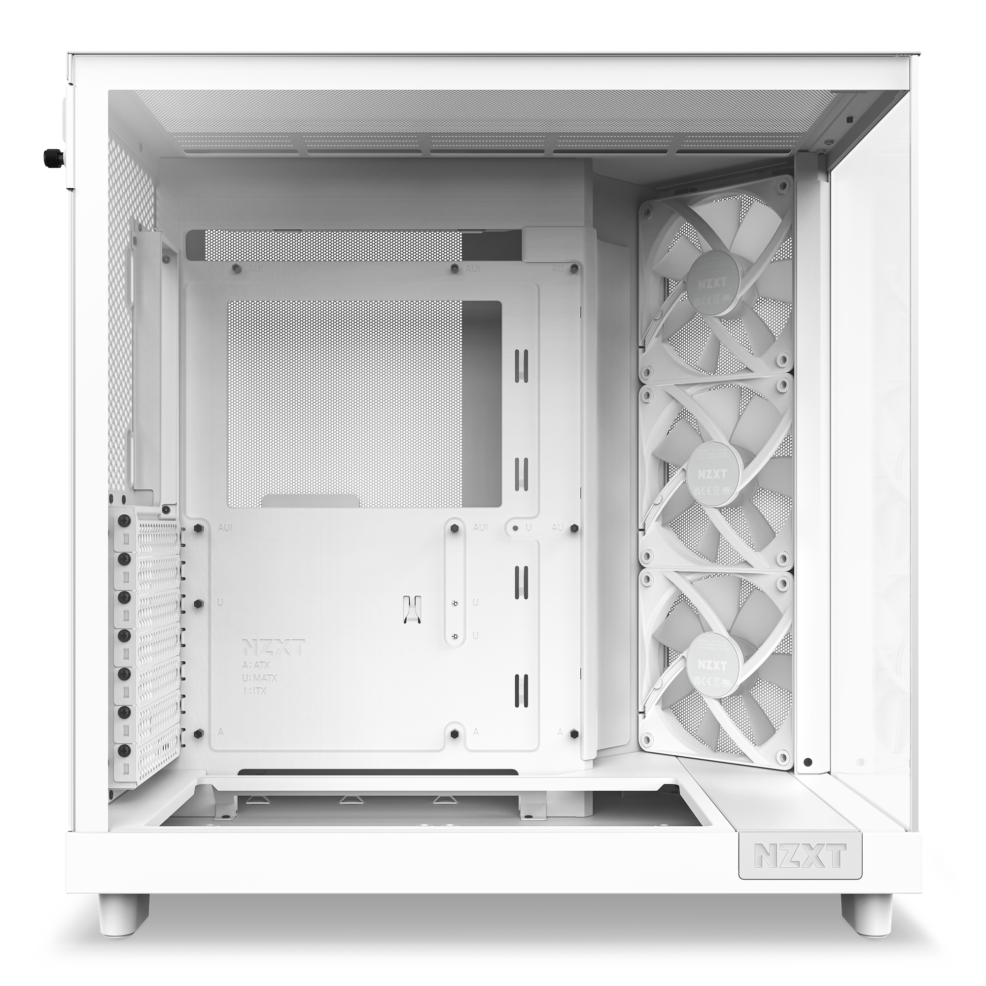 NZXT - Caixa ATX NZXT H6 Flow RGB Branca Vidro Temperado