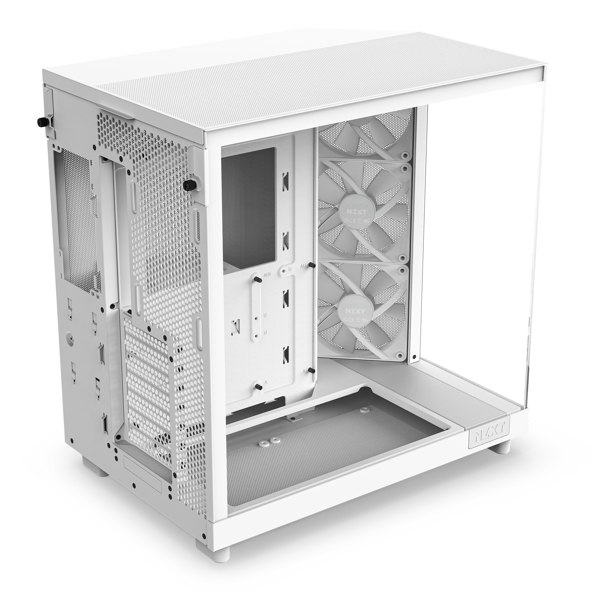 NZXT - Caixa ATX NZXT H6 Flow RGB Branca Vidro Temperado