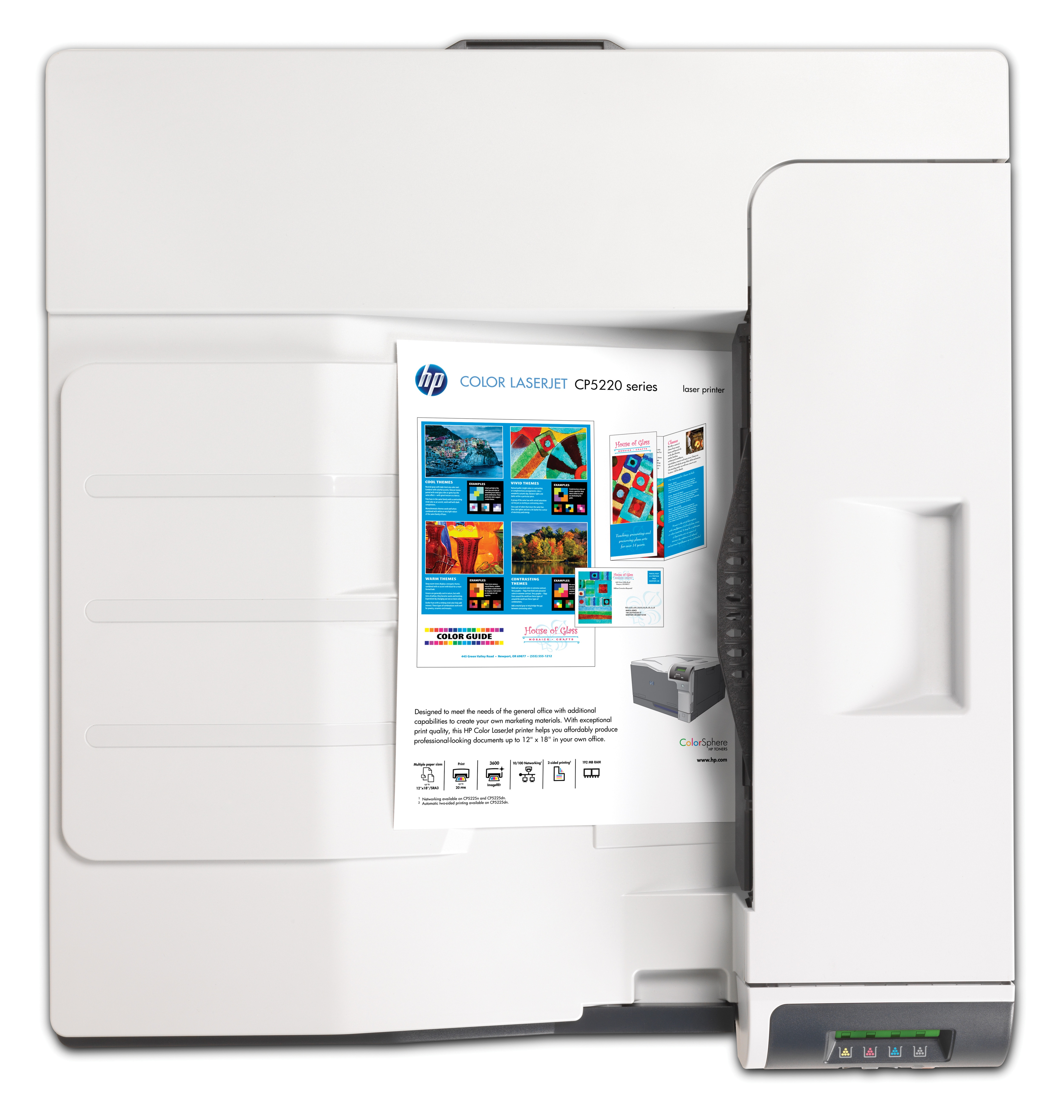 HP - Impressora Laser HP Color LaserJet Professional CP5225dn A3