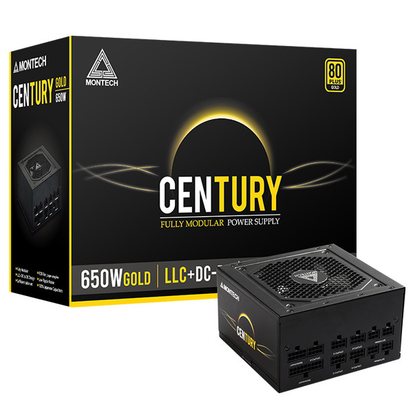 Montech - Fonte Modular Montech Century 650W 80 Plus Gold