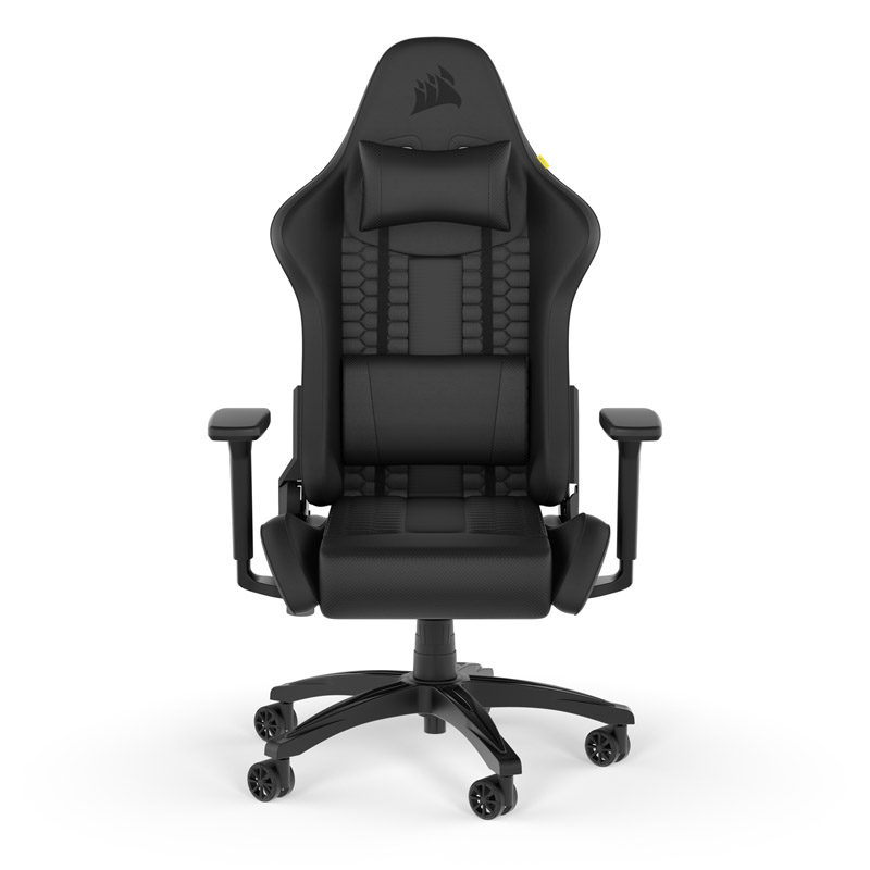 Corsair - Cadeira Gaming Corsair TC100 RELAXED - Couro sintético Preto/Preto