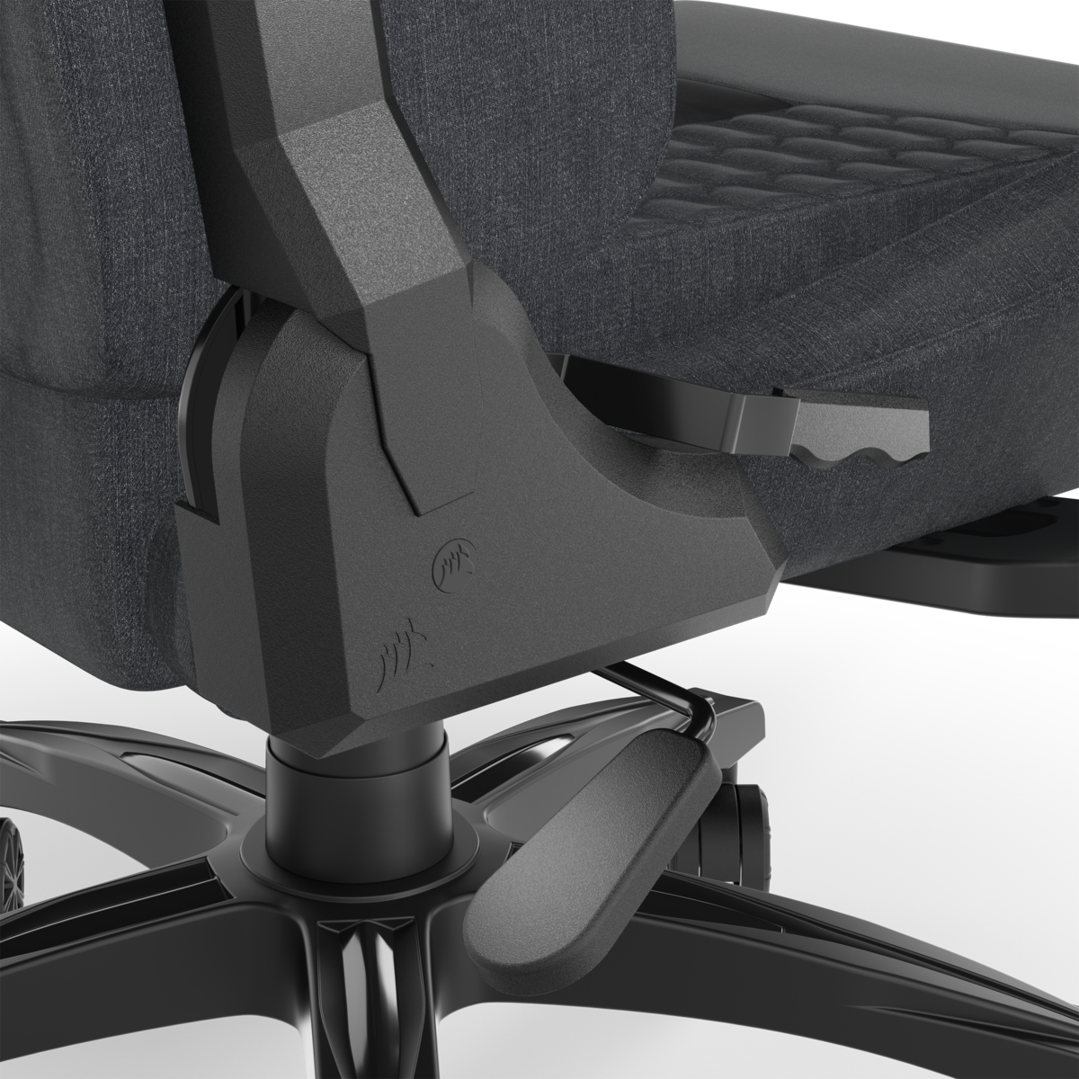 Corsair - Cadeira Gaming Corsair TC100 RELAXED - Tecido Preto/Cinza