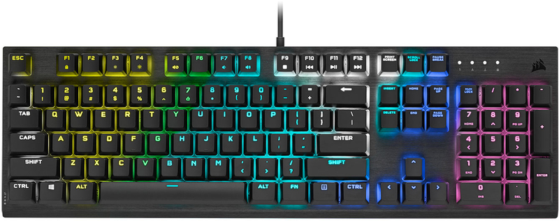 Corsair - Teclado Corsair K60 RGB Pro Cherry VIOLA Mecânico (PT)