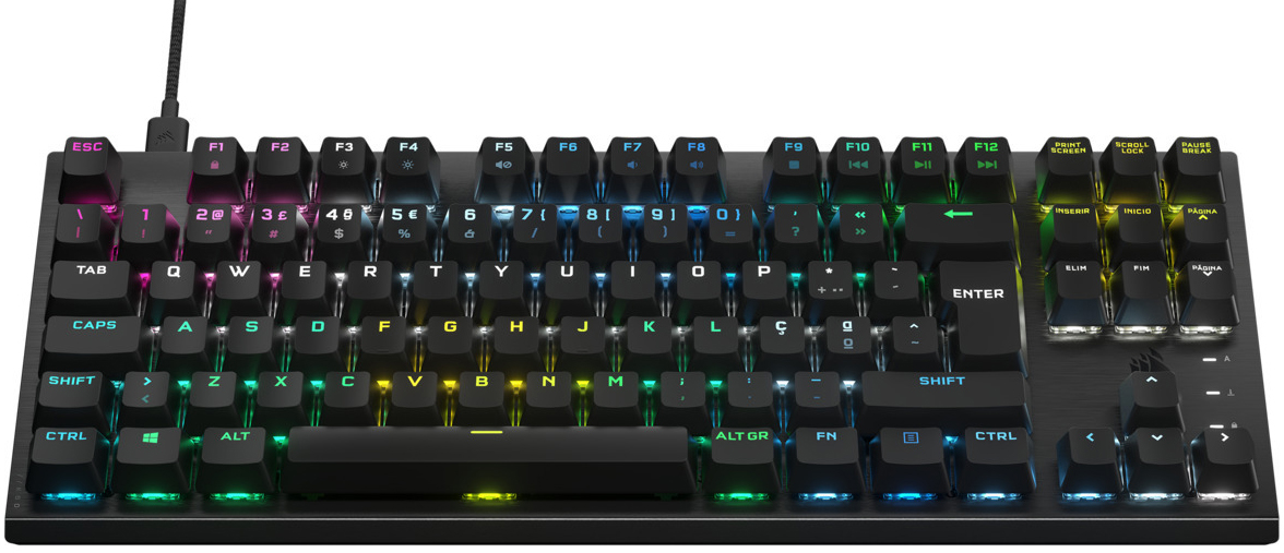 Corsair - Teclado Corsair K60 RGB Pro TKL Optical Mechanical Mecânico (PT)