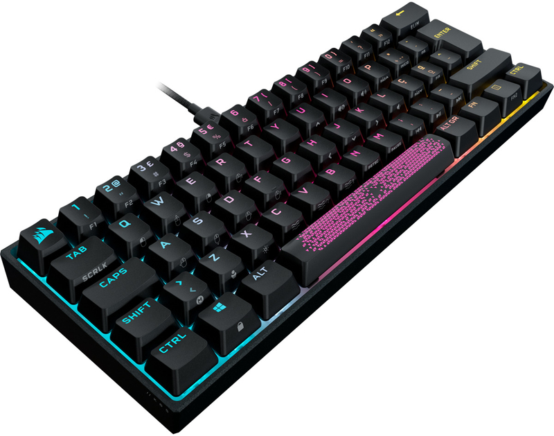 Corsair - Teclado Corsair K65 Mini 60% RGB Cherry MX Red Mecânico (PT)