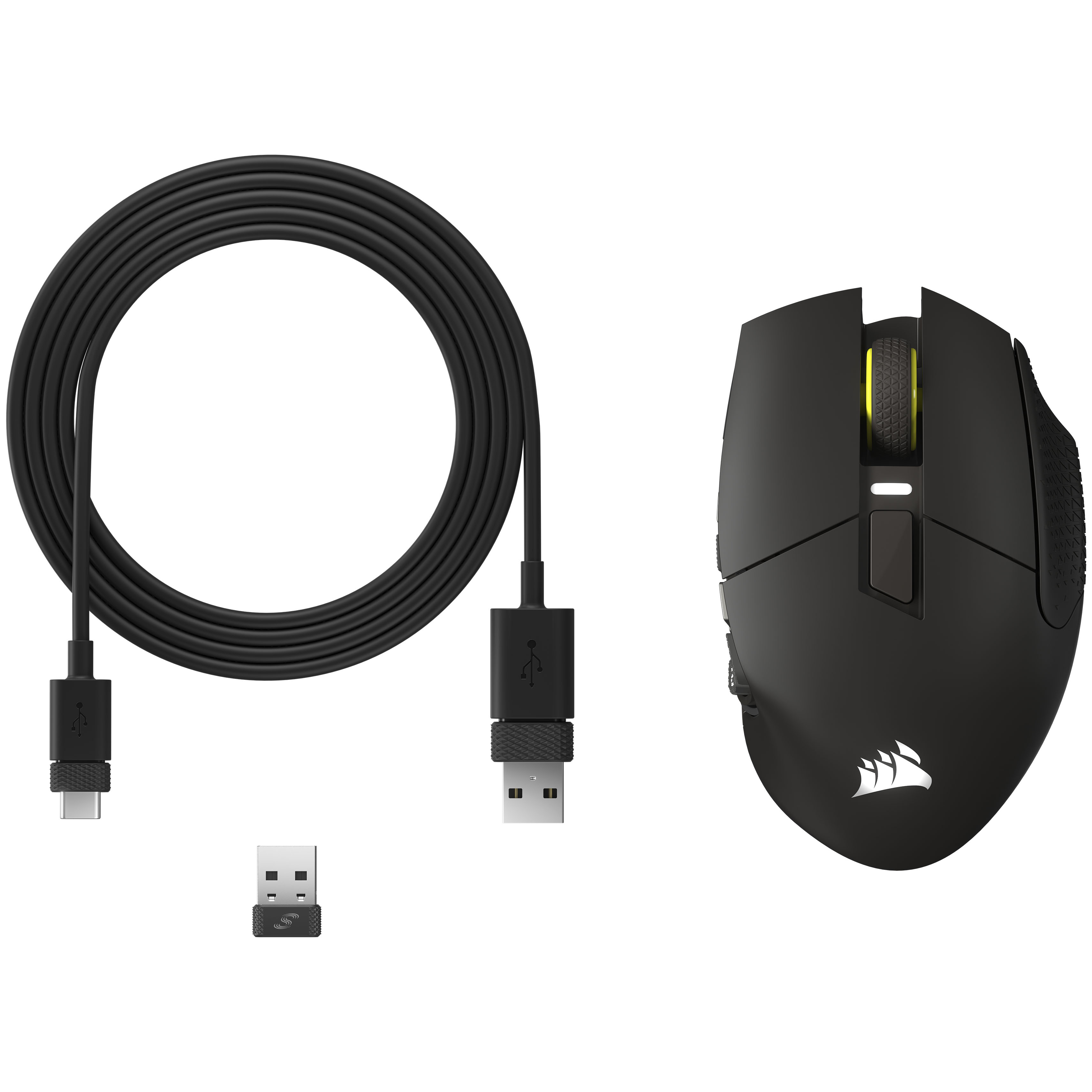 Corsair - Rato Corsair Scimitar Elite Gaming Wireless SE MMO 33000DPI Gun Metal