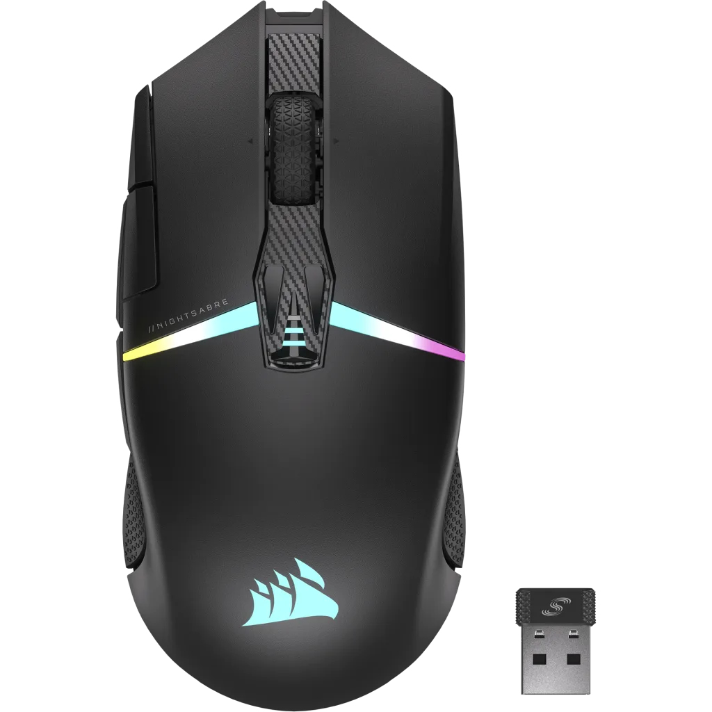 Picture of Picture of Rato Corsair Nightsabre Gaming RGB Wireless/Bluetooth 26000DPI Preto