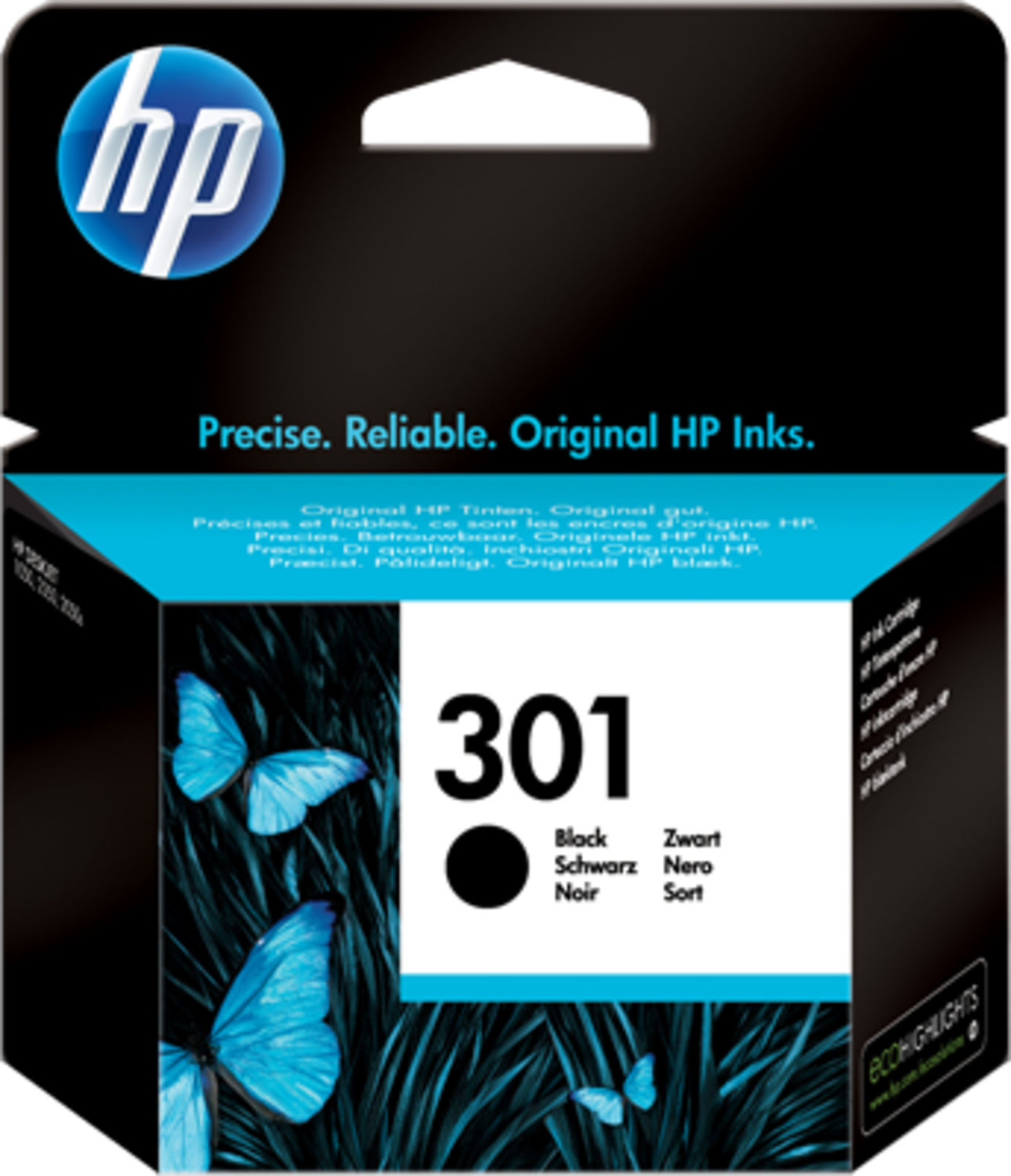 HP - Tinteiro HP 301 Preto