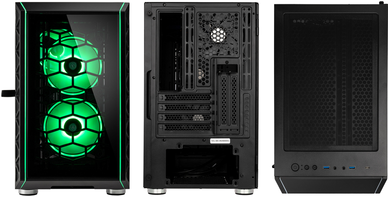 Kolink - Caixa Micro-ATX Kolink Citadel Glass SE ARGB Vidro Temperado Preto