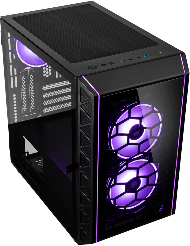 Kolink - Caixa Micro-ATX Kolink Citadel Glass SE ARGB Vidro Temperado Preto