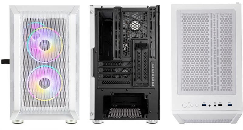 Kolink - Caixa Micro-ATX Kolink Citadel Mesh RGB Vidro Temperado Branco