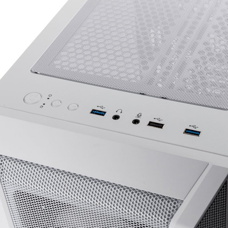 Kolink - Caixa Micro-ATX Kolink Citadel Mesh RGB Vidro Temperado Branco