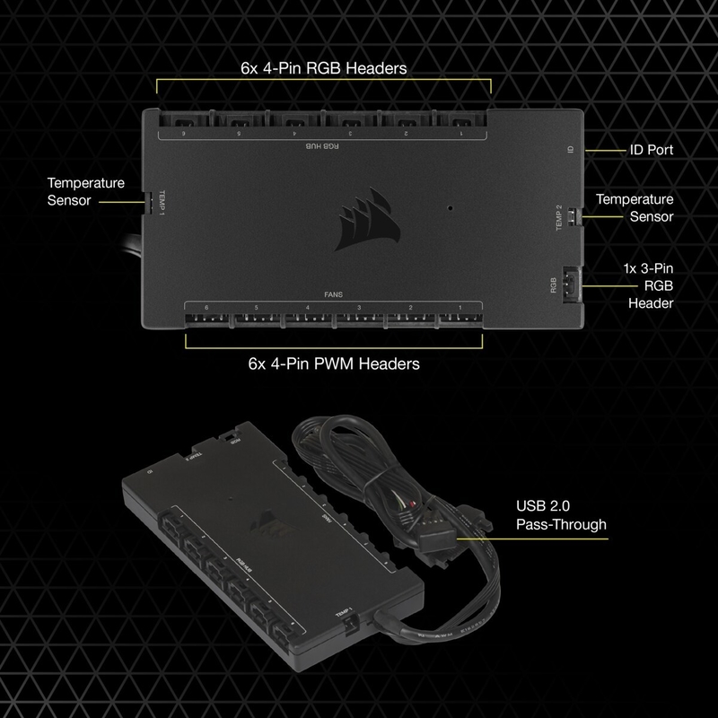 Corsair - Controlador Corsair iCUE Commander CORE XT