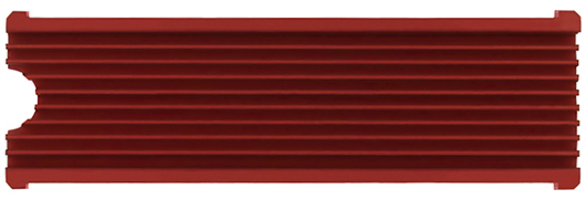 AXAGON - Dissipador de Calor CLR-M2 para M.2 2280 SSD Vemelho