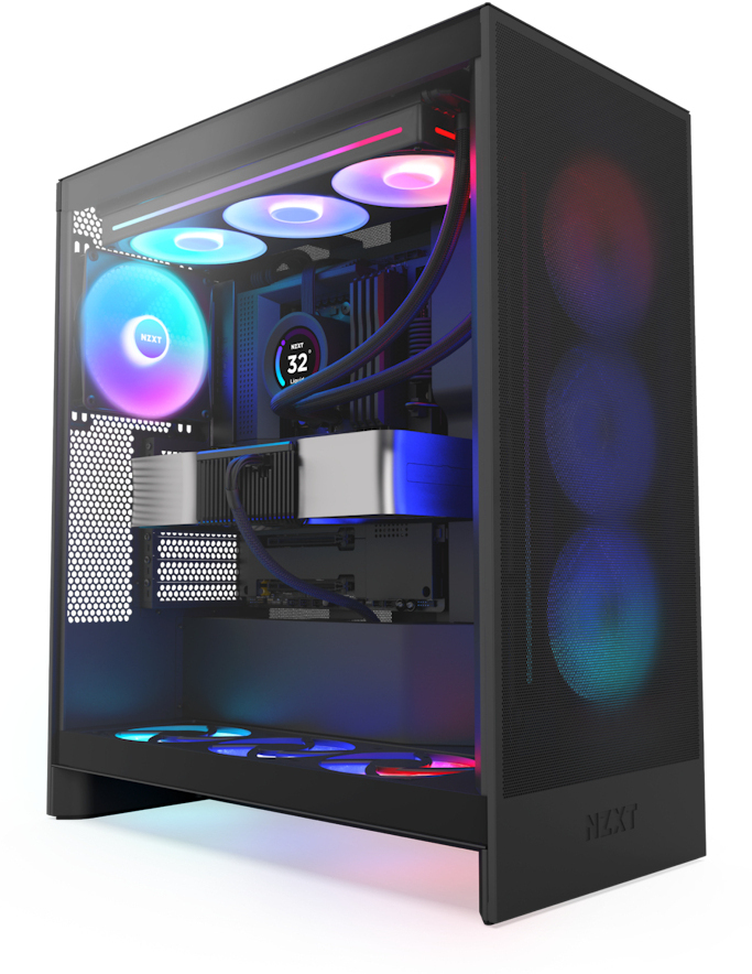 Picture of Picture of Caixa ATX NZXT H7 Flow RGB Preta Vidro Temperado