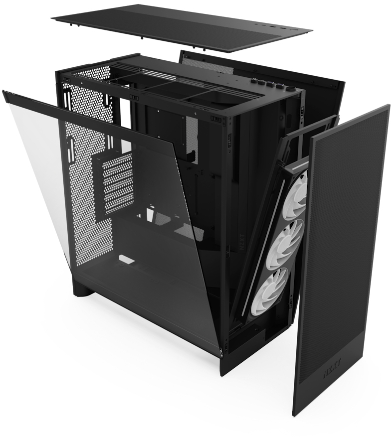 NZXT - Caixa ATX NZXT H7 Flow RGB Preta Vidro Temperado