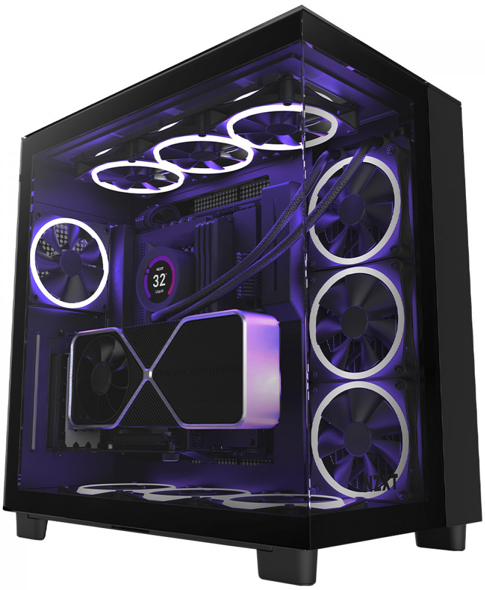 NZXT - Caixa ATX NZXT H9 Elite Preta Vidro Temperado