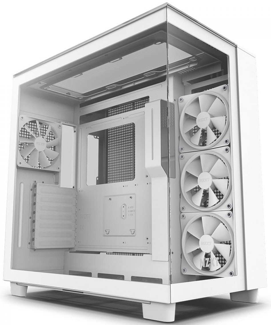 NZXT - Caixa ATX NZXT H9 Elite Branca Vidro Temperado