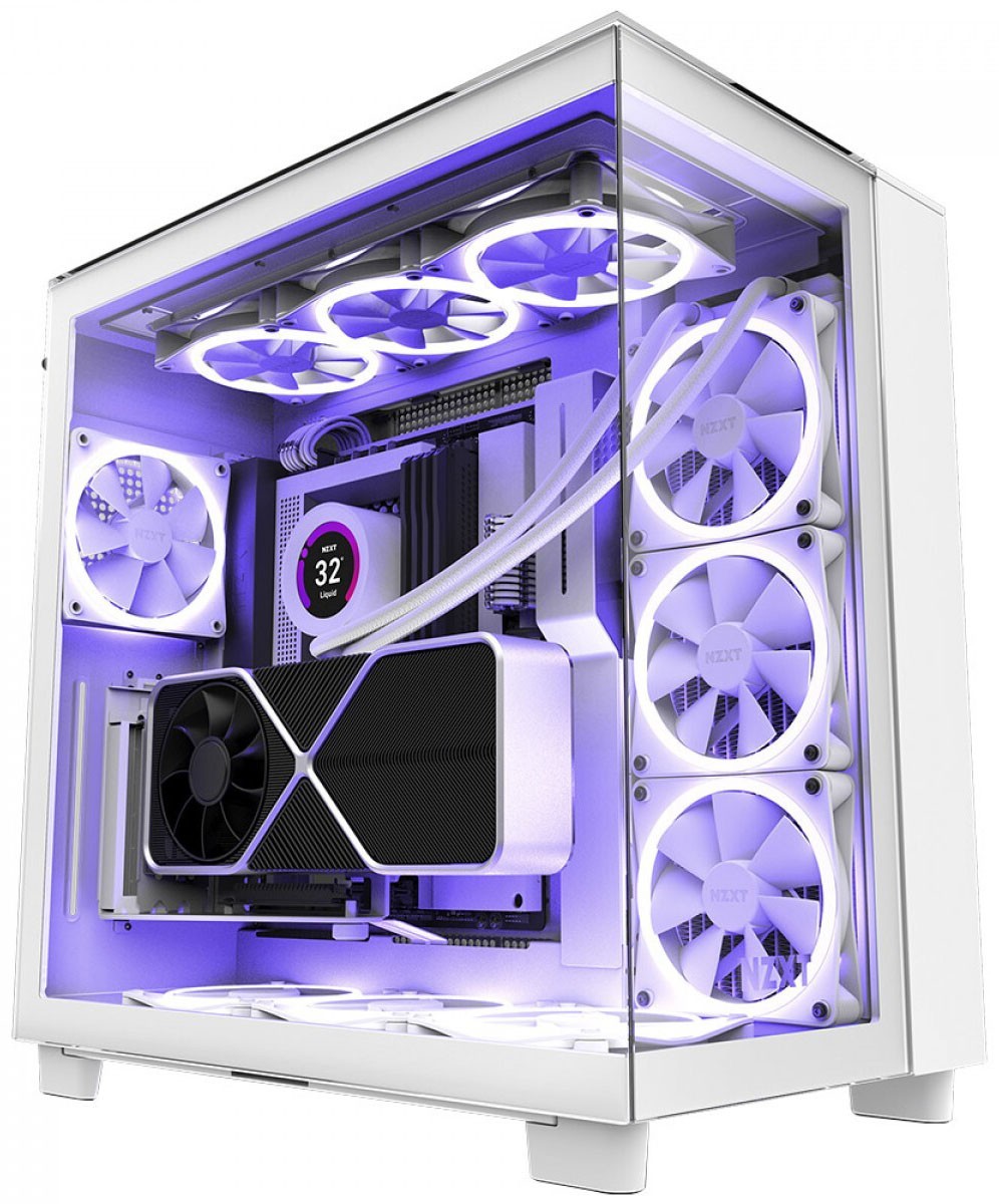 NZXT - Caixa ATX NZXT H9 Elite Branca Vidro Temperado