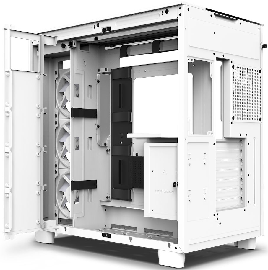 NZXT - Caixa ATX NZXT H9 Elite Branca Vidro Temperado