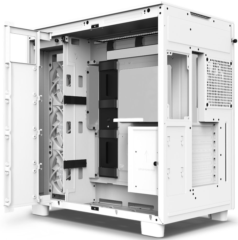 NZXT - Caixa ATX NZXT H9 Flow Branca Vidro Temperado