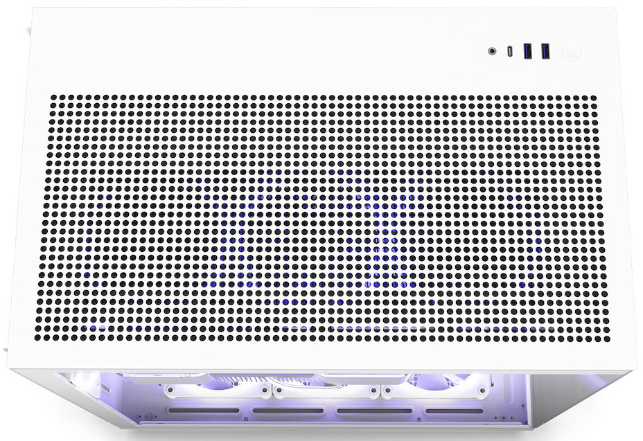NZXT - Caixa ATX NZXT H9 Flow Branca Vidro Temperado