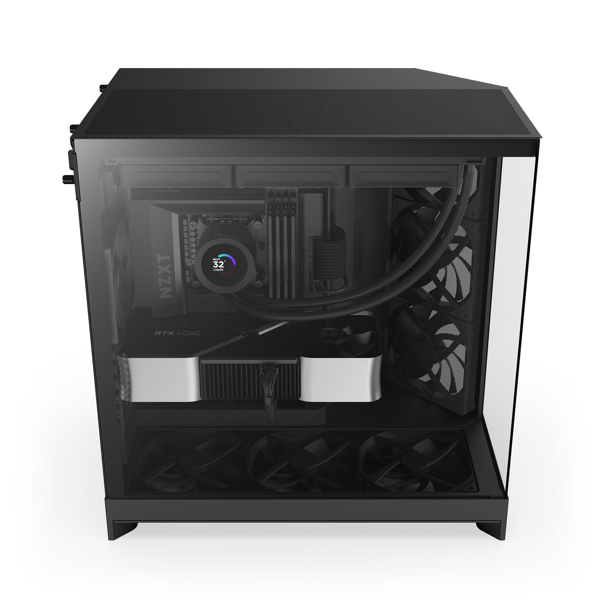 NZXT - Caixa E-ATX NZXT H9 Flow Preta (2025) Vidro Temperado