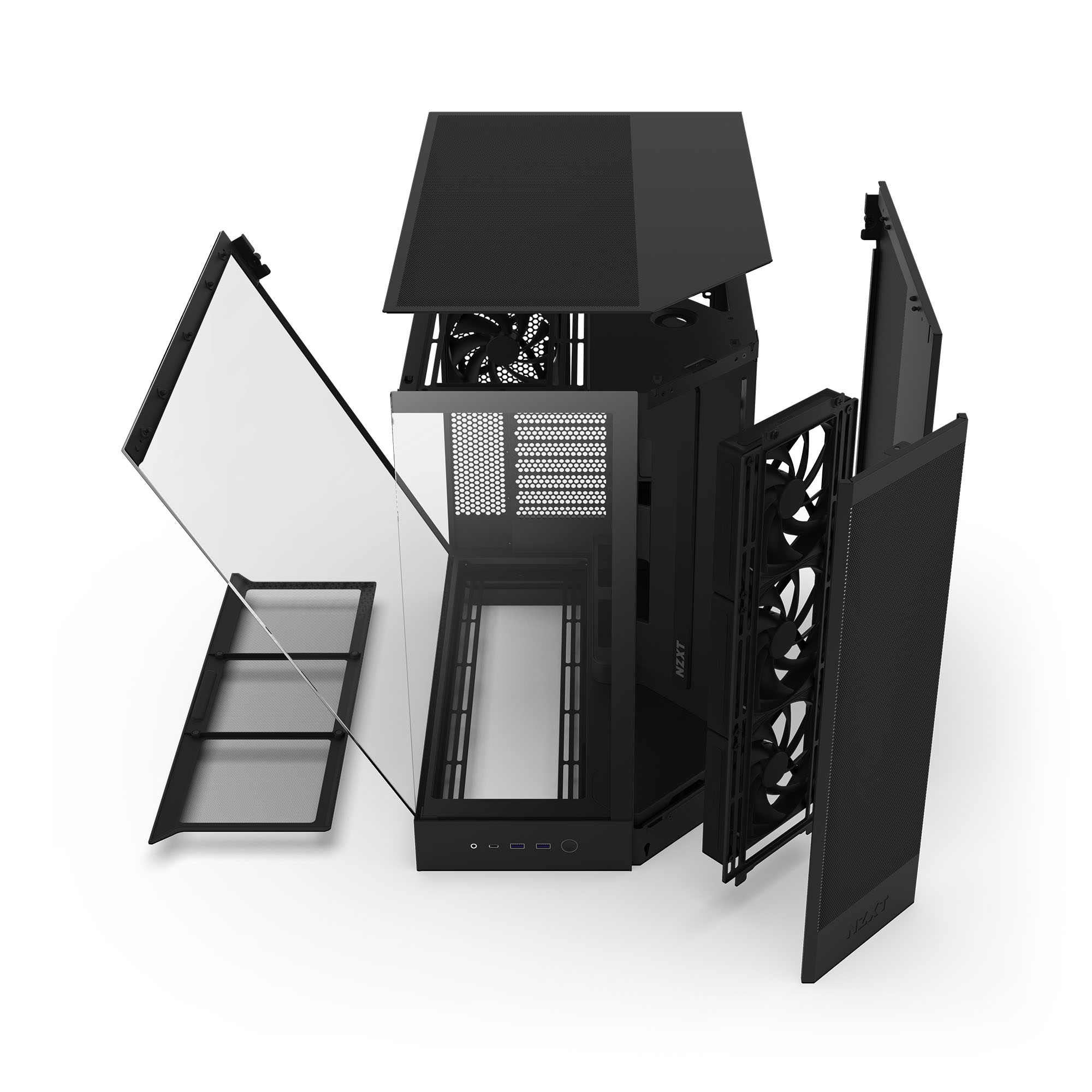 NZXT - Caixa E-ATX NZXT H9 Flow Preta (2025) Vidro Temperado
