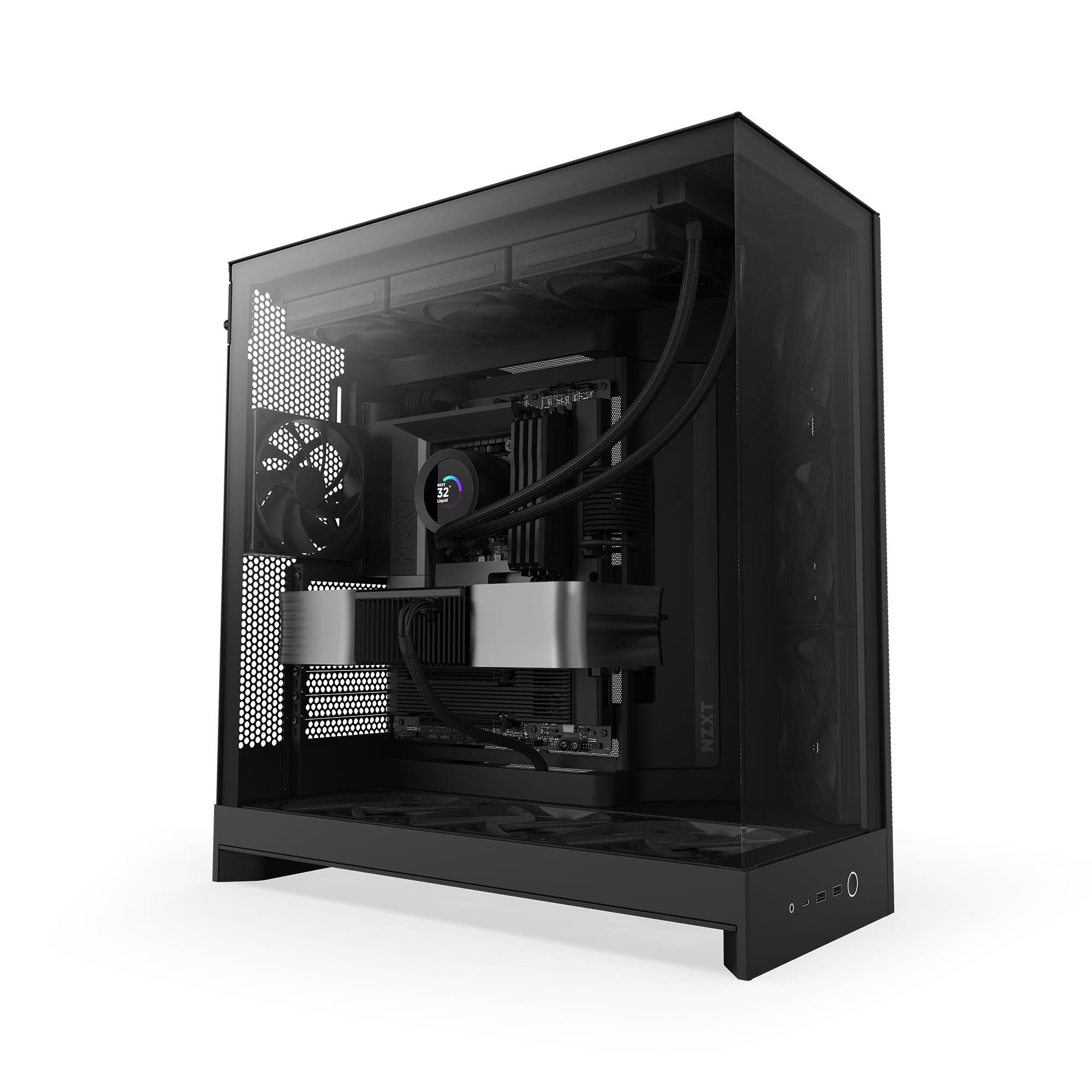 NZXT - Caixa E-ATX NZXT H9 Flow Preta (2025) Vidro Temperado