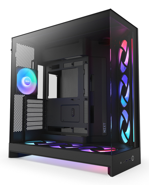 Picture of Picture of Caixa E-ATX NZXT H9 Flow RGB+ Preta (2025) Vidro Temperado